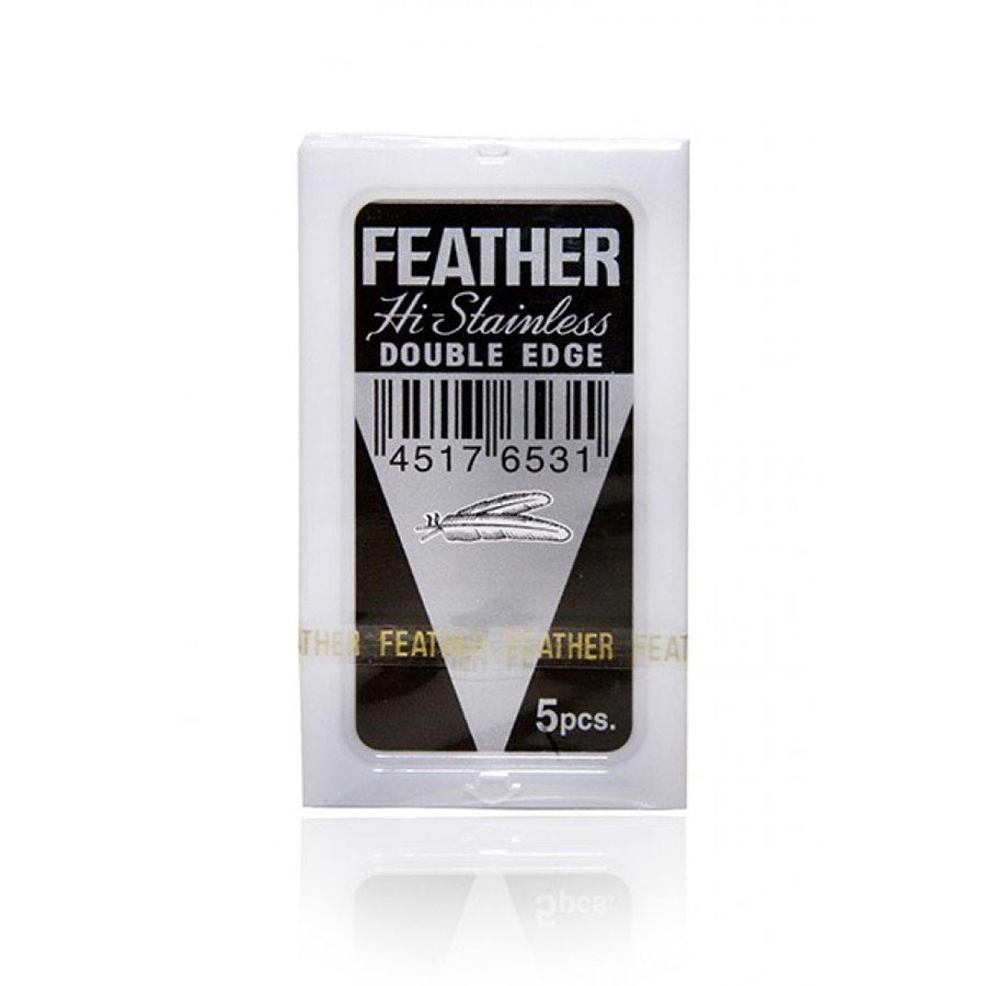 Feather HI-Stainless 5 Razor blades DE – Saponificio Varesino